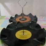 Revived Vinyl 2 Tier Cake Stand